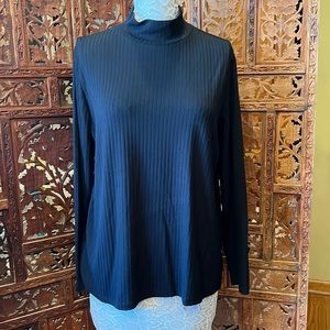 Lands End Black Turtleneck